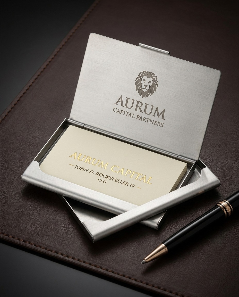 Engraved Business Card Holder