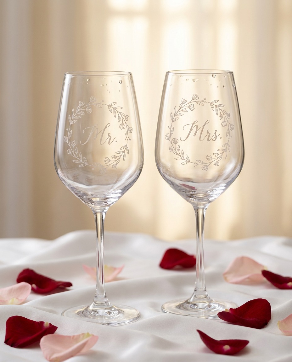 Engraved Wine Glasses